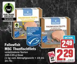 HIT Followfish MSC Thunfischfilets Angebot