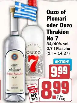 HIT Ouzo of Plomari oder Ouzo Thrakion No 7 Angebot