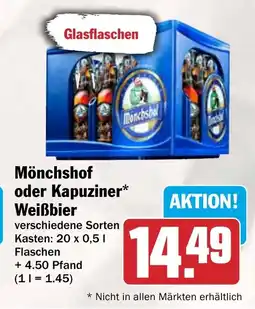 HIT Mönchshof oder Kapuziner Weißbier Angebot