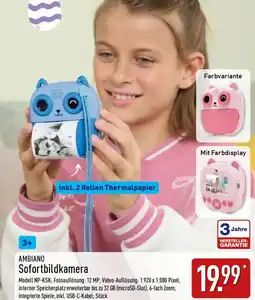Aldi Nord AMBIANO Sofortbildkamera Angebot