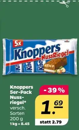 NETTO Knoppers nussriegel 5er-pack Angebot