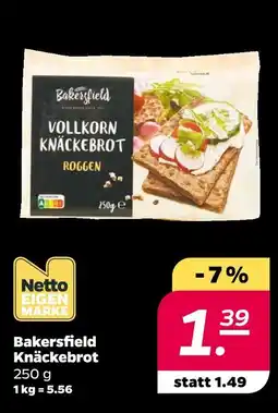 NETTO Netto eigenmarke bakersfield knäckebrot Angebot