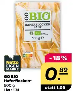 NETTO Netto eigenmarke go bio haferflocken zart Angebot