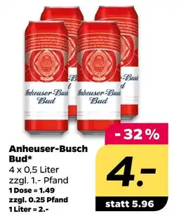 NETTO Anheuser-busch bud Angebot