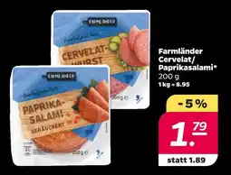 NETTO Farmländer cervelat/paprikasalami Angebot
