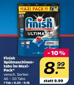 NETTO Finish spülmaschinentabs im maxi-pack Angebot