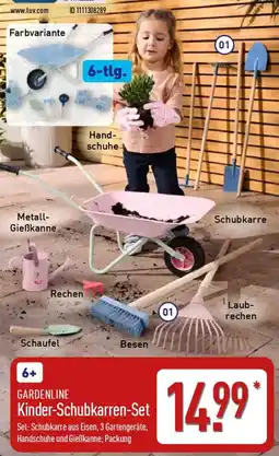 Aldi Nord GARDENLINE Kinder-Schubkarren-Set Angebot