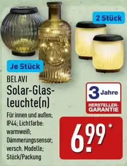 Aldi Nord BELAVI Solar-Glas- leuchte(n) Angebot