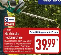 Aldi Nord FERREX Elektrische Heckenschere Angebot