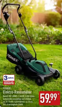 Aldi Nord FERREX Elektro-Rasenmäher Angebot