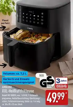 Aldi Nord AMBIANO XXL-Heißluftfritteuse Angebot