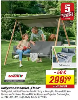 toom Baumarkt Hollywoodschaukel ,,Elena" Angebot