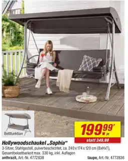 toom Baumarkt Hollywoodschaukel ,,Sophia" Angebot