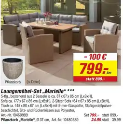 toom Baumarkt Loungemöbel-Set „Marielle" Angebot