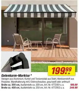 toom Baumarkt Gelenkarm-Markise Angebot