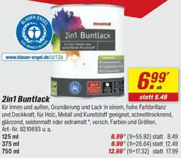 toom Baumarkt 2in1 Buntlack Angebot