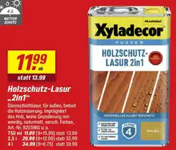 toom Baumarkt Xyladecor Holzschutz-Lasur 2in1 Angebot
