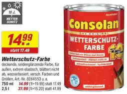 toom Baumarkt Consolan Wetterschutz-Farbe Angebot