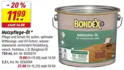 toom Baumarkt BONDEX Holzpflege-Öl Angebot