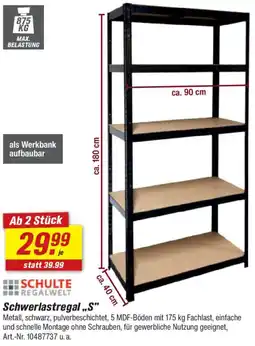 toom Baumarkt SCHULTE REGALWELT Schwerlastregal ,,S" Angebot