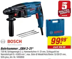 toom Baumarkt BOSCH Bohrhammer ,,GBH 2-21" Angebot
