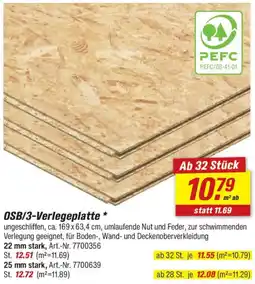 toom Baumarkt OSB/3-Verlegeplatte Angebot