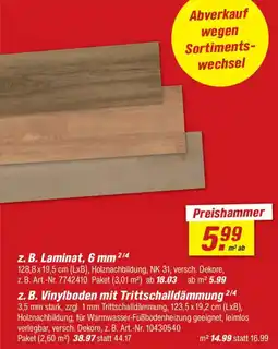 toom Baumarkt Laminat, 6 mm Angebot