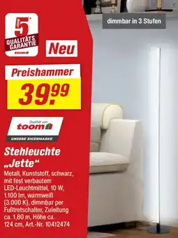 toom Baumarkt Stehleuchte „Jette" Angebot