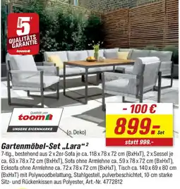 toom Baumarkt Gartenmöbel-Set ,,Lara" Angebot