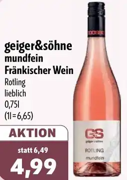 Aktiv Irma geiger&söhne mundfein Fränkischer Wein Angebot