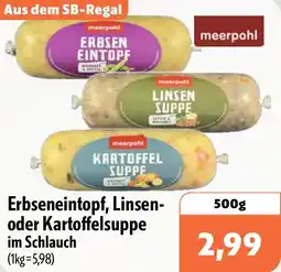 Aktiv Irma Erbseneintopf, Linsen oder Kartoffelsuppe im Schlauch Angebot