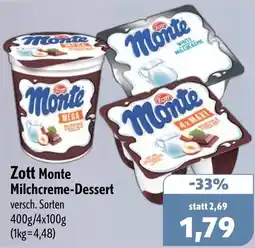 Aktiv Irma Zott Monte Milchcreme-Dessert Angebot