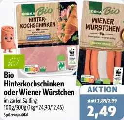 Aktiv Irma Bio Hinterkochschinken oder Wiener Würstchen Angebot