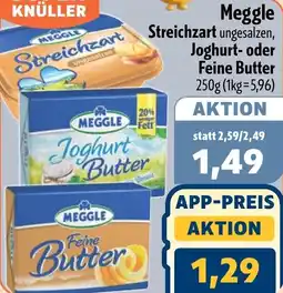 Aktiv Irma Meggle Streichzart Streichzart ungesalzen, Joghurt oder Feine Butter Angebot