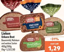 Aktiv Irma Lieken Urkorn Brot Angebot