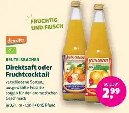 Biomarkt BEUTELSBACHER Direktsaft oder Fruchtcocktail Angebot