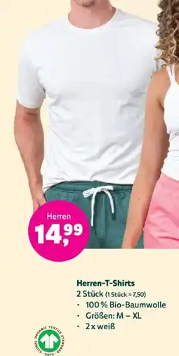 Biomarkt Herren-T-Shirts Angebot