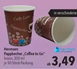 CITTI Markt Hermsen Pappbecher,,Coffee to Go" Angebot