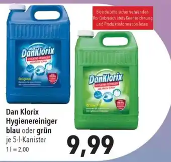 CITTI Markt Dan Klorix Hygienereiniger Angebot