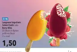 CITTI Markt Langnese Impulseis Solero Exotic oder Berry Bliss Angebot