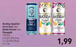 CITTI Markt Bombay Sapphire Gin & Tonic oder Batida Passion oder Pineapple Angebot