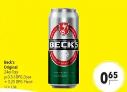 CITTI Markt Beck's Original Angebot