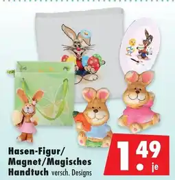 Mäc Geiz Hasen-Figur/ Magnet/Magisches Handtuch Angebot