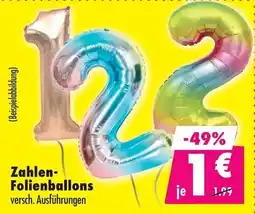 Mäc Geiz Zahlen- Folienballons Angebot