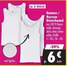 Mäc Geiz Damen-/ Herren- Unterhemd Angebot