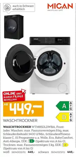 XXXLutz MICAN Waschtrockner Angebot