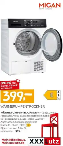 XXXLutz MICAN Wärmepumpentrockner Angebot