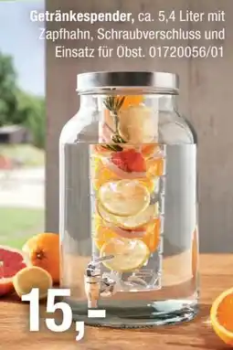 Opti Wohnwelt Getränkespender Angebot