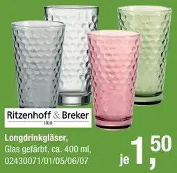 Opti Wohnwelt Ritzenhoff & Breker Longdrinkgläser Angebot