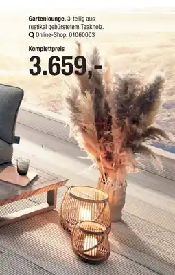 Opti Wohnwelt Gartenlounge, 3-teilig Angebot